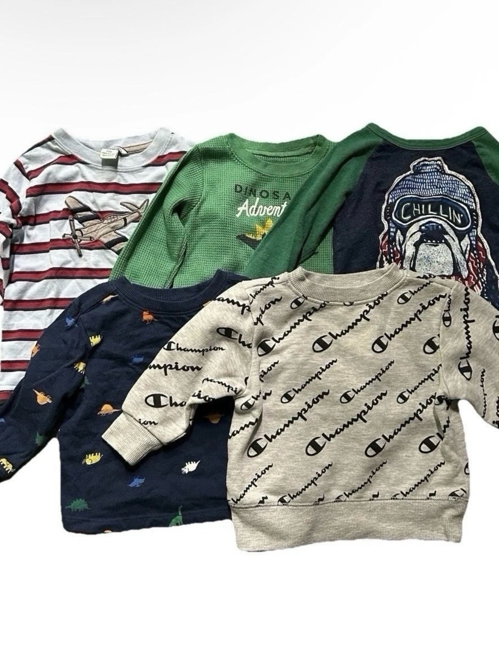 Toddler Boy Long Sleeve Shirt Lot Size 12-18 Months Winter Cold Weather